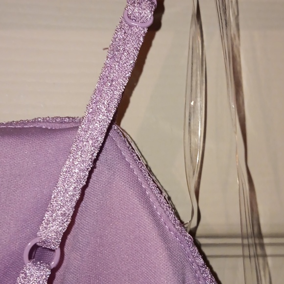 Crystal Doll Semi Formal Jrs SZ 3 Lilac Sparkle Dress Nwt - Picture 7 of 8